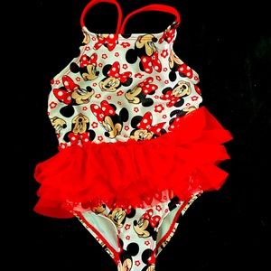 Minnie Mouse one piece bathing suit